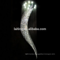 Crystal Drop Perdant Lights & Chandelier Spiral Chandelier